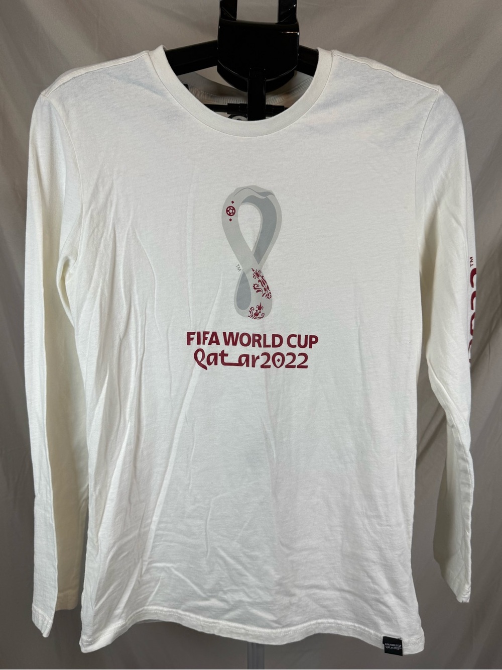 FIFA World Cup Qatar 2022 Long Sleeve Graphic Tee‎ - White - Unisex Small